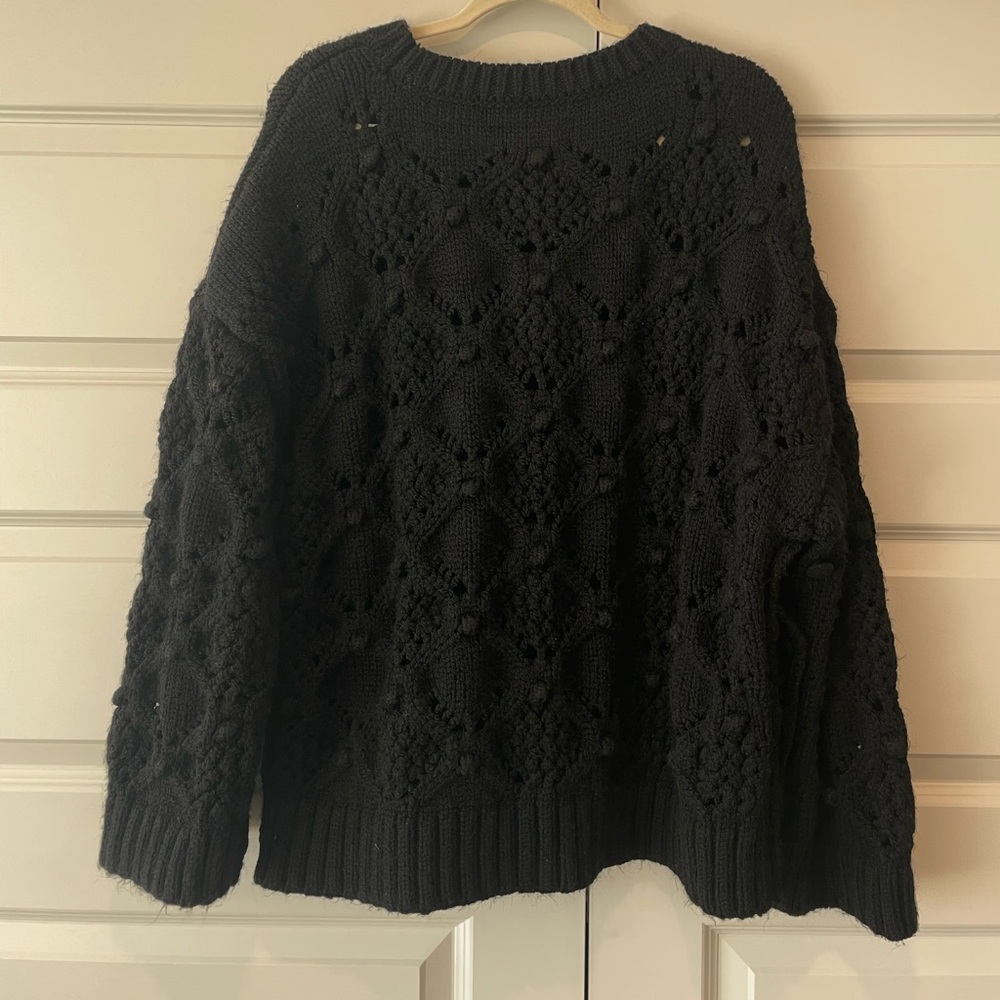Cozy Black ZARA Knit Sweater - Picture 5 of 5